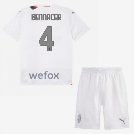 Maglia A.C. Milan Bennacer 4 Bambino Trasferta Divisa 2023-24 Maglia A.C. Milan Bennacer 4 Bambino Trasferta Divisa 2023-24
